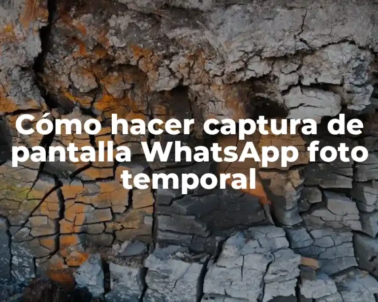 Cómo hacer captura de pantalla WhatsApp foto temporal
