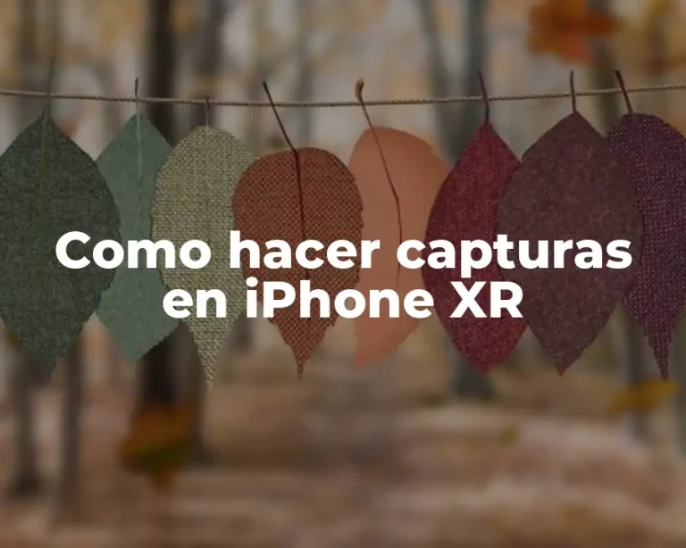 Como hacer capturas en iPhone XR