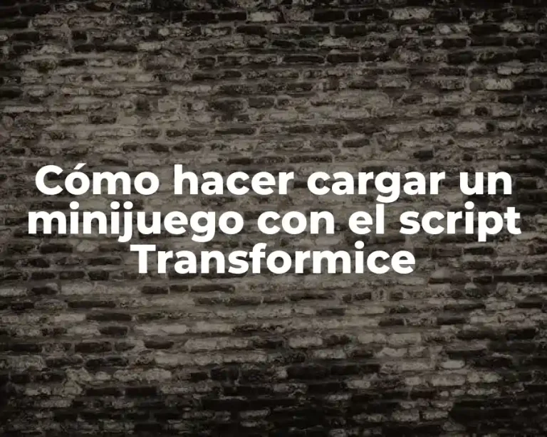 Cómo hacer cargar un minijuego con el script Transformice