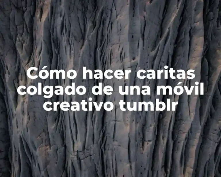 Cómo hacer caritas colgado de una móvil creativo tumblr