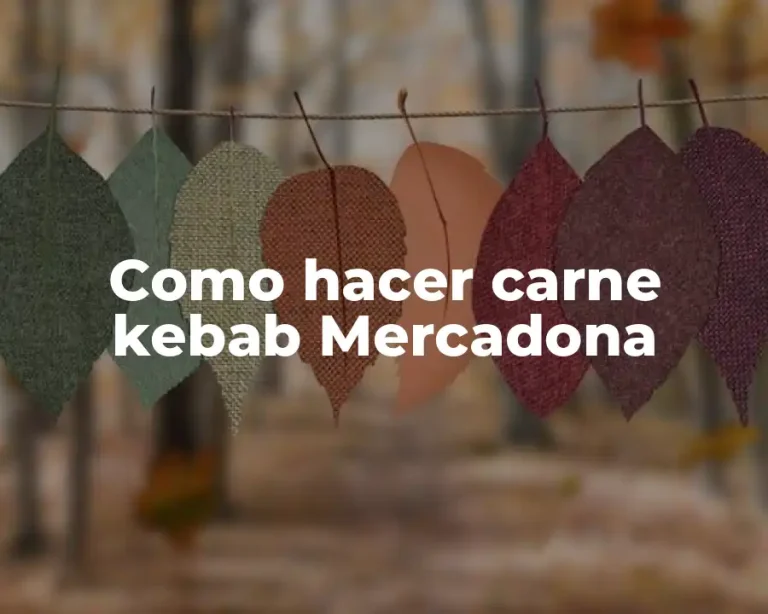 Como hacer carne kebab Mercadona