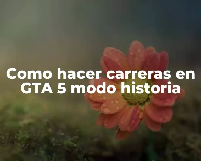 Como hacer carreras en GTA 5 modo historia