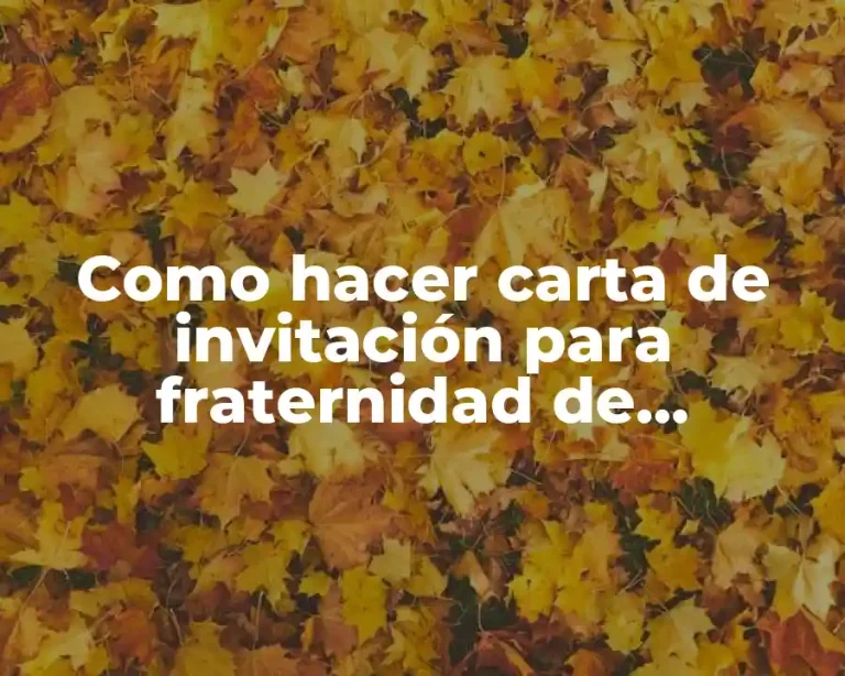 Como hacer carta de invitación para fraternidad de bailarines