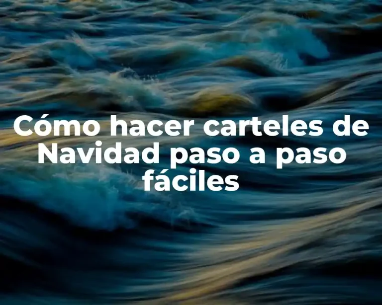 Cómo hacer carteles de Navidad paso a paso fáciles