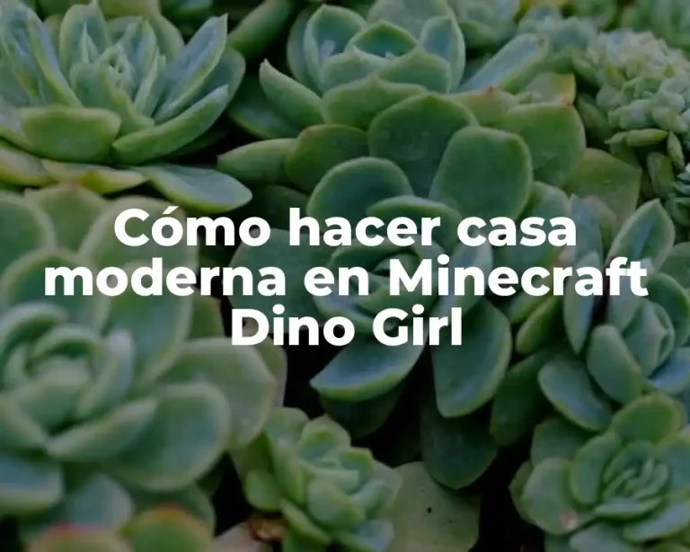 Cómo hacer casa moderna en Minecraft Dino Girl
