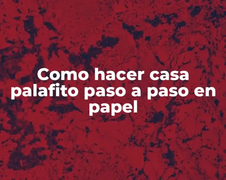 Como hacer casa palafito paso a paso en papel