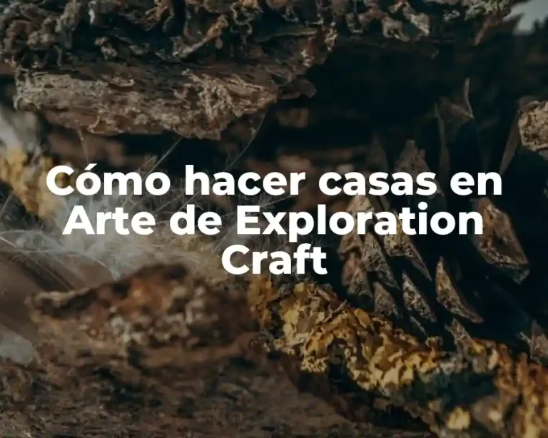 Cómo hacer casas en Arte de Exploration Craft