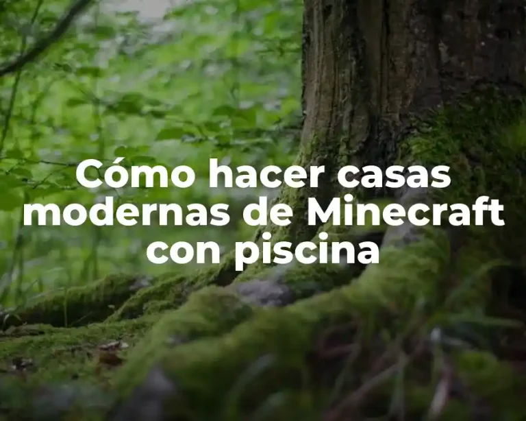 Cómo hacer casas modernas de Minecraft con piscina