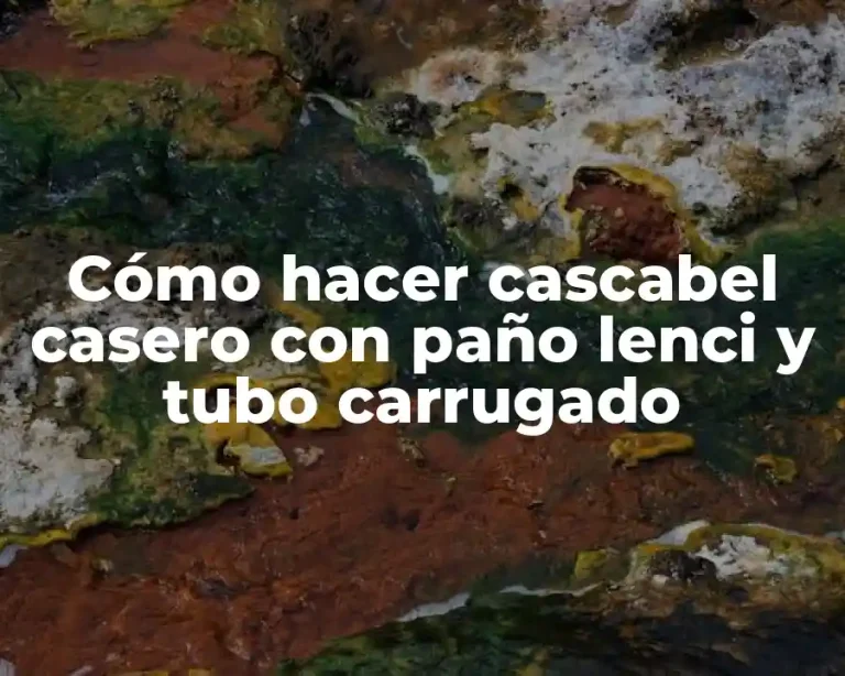 Cómo hacer cascabel casero con paño lenci y tubo carrugado