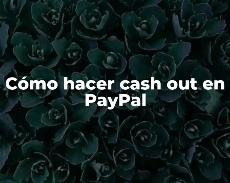 Cómo hacer cash out en PayPal