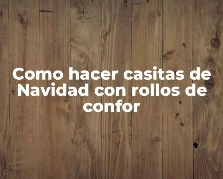 Como hacer casitas de Navidad con rollos de confor