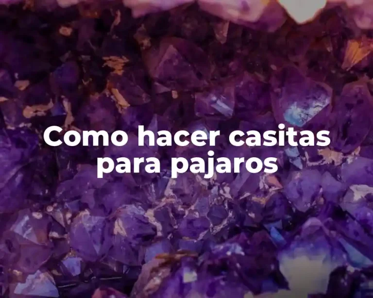 Como hacer casitas para pajaros