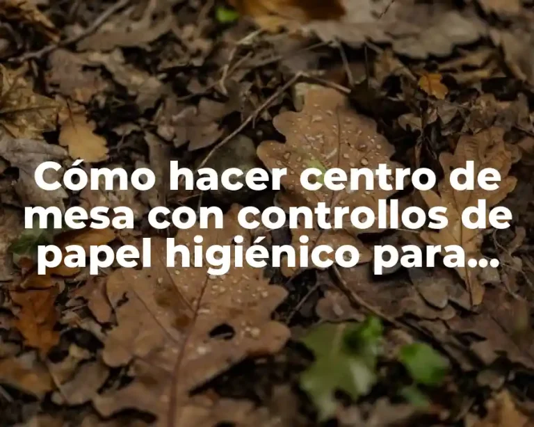 Cómo hacer centro de mesa con controllos de papel higiénico para graduación