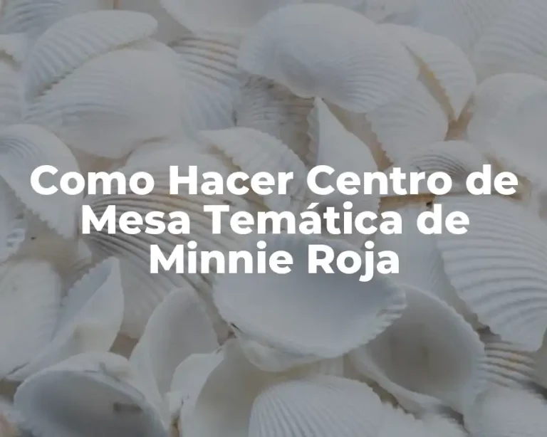 Como Hacer Centro de Mesa Temática de Minnie Roja