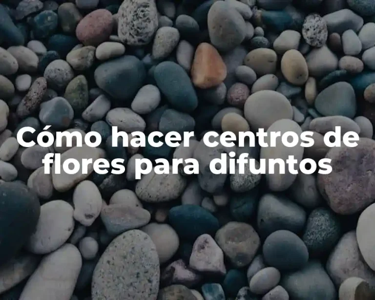 Cómo hacer centros de flores para difuntos