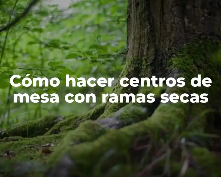 Cómo hacer centros de mesa con ramas secas