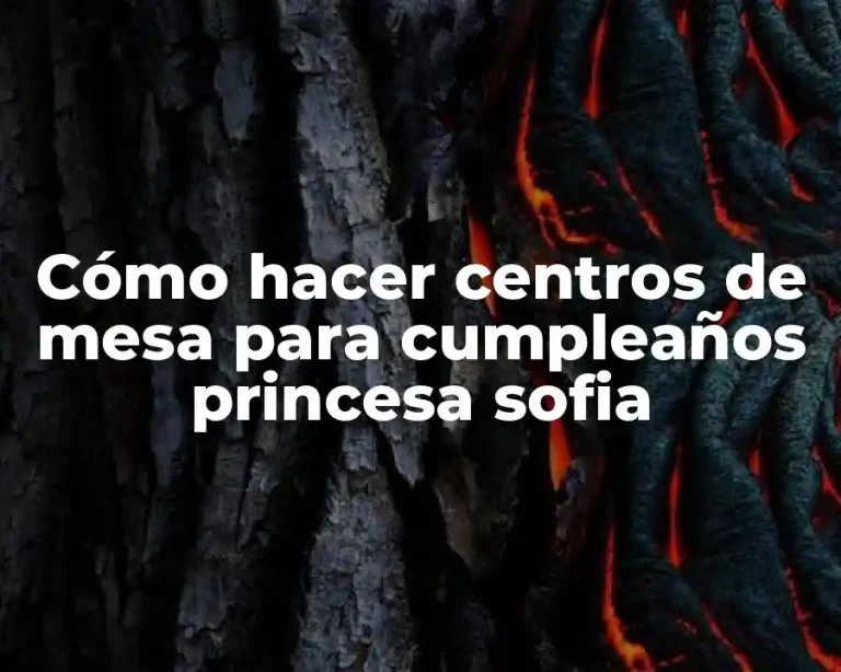 Cómo hacer centros de mesa para cumpleaños princesa sofia