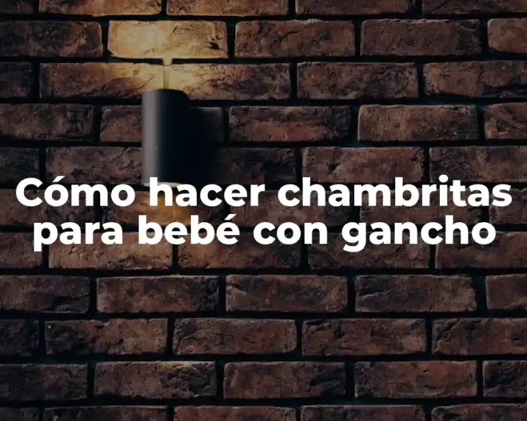 Cómo hacer chambritas para bebé con gancho