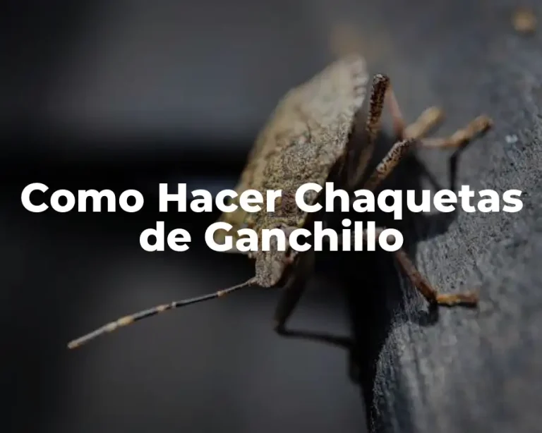 Como Hacer Chaquetas de Ganchillo