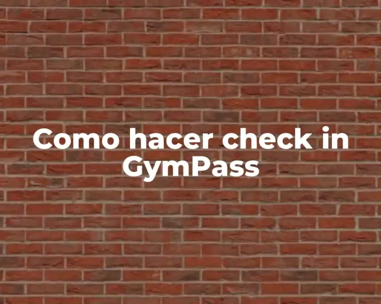Como hacer check in GymPass