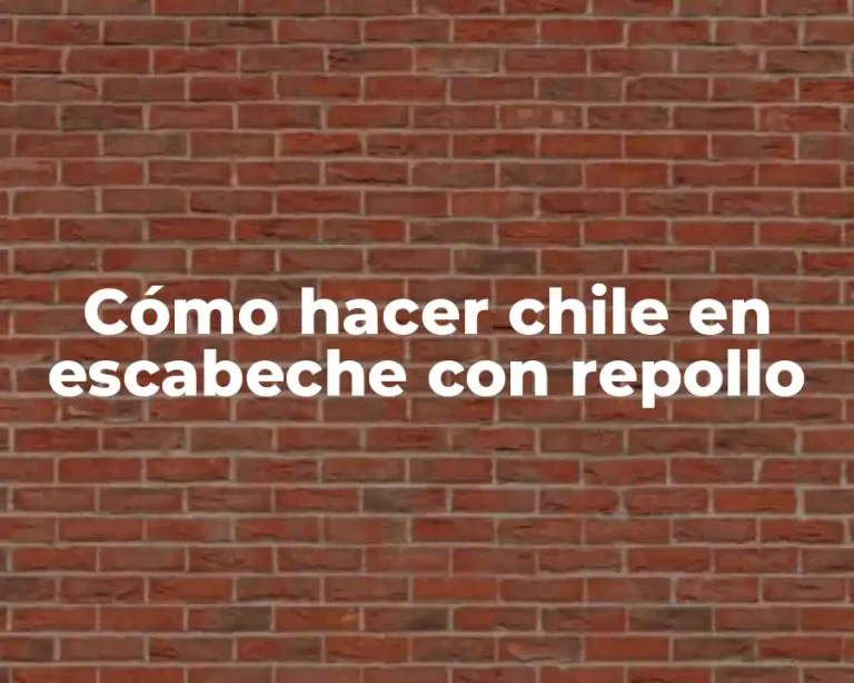 Cómo hacer chile en escabeche con repollo