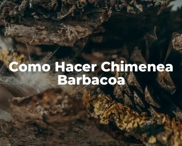 Como Hacer Chimenea Barbacoa