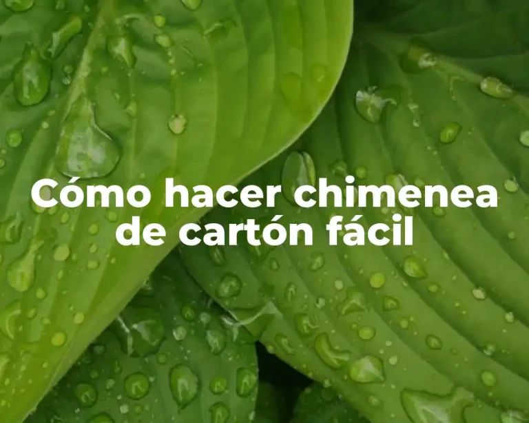 Cómo hacer chimenea de cartón fácil