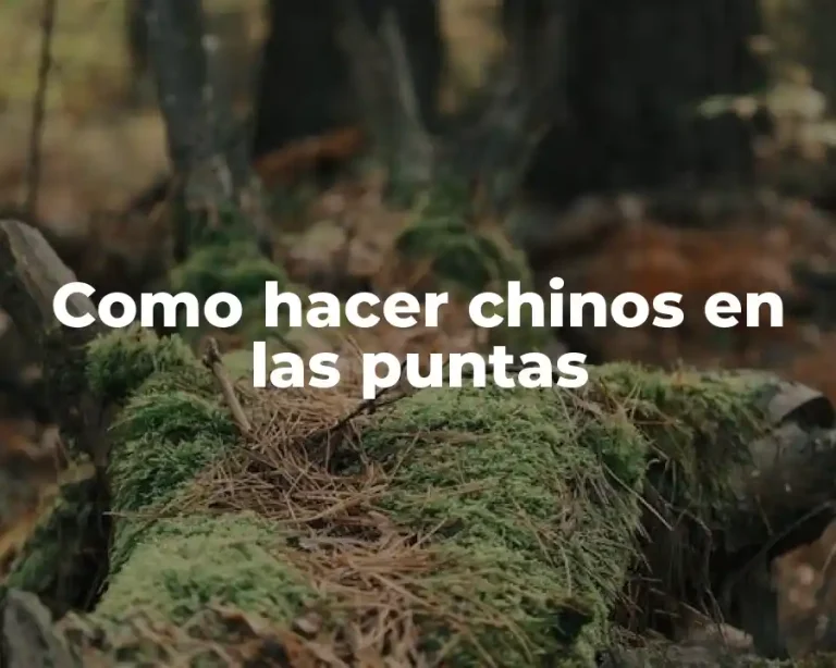 Como hacer chinos en las puntas