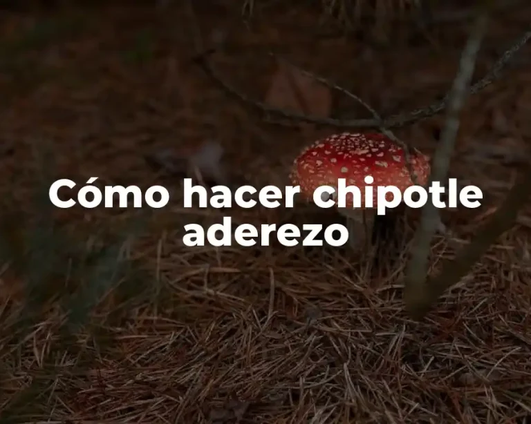 Cómo hacer chipotle aderezo