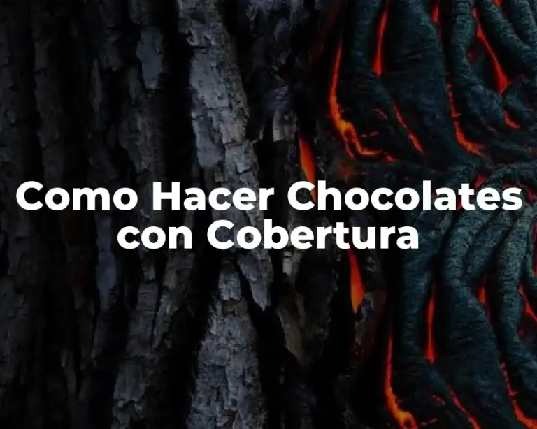Como Hacer Chocolates con Cobertura