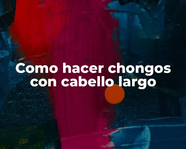 Como hacer chongos con cabello largo