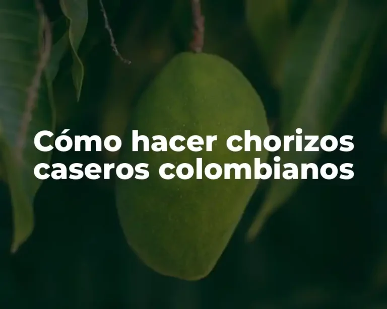 Cómo hacer chorizos caseros colombianos