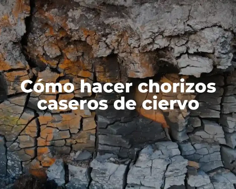 Cómo hacer chorizos caseros de ciervo