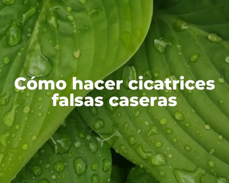 Cómo hacer cicatrices falsas caseras