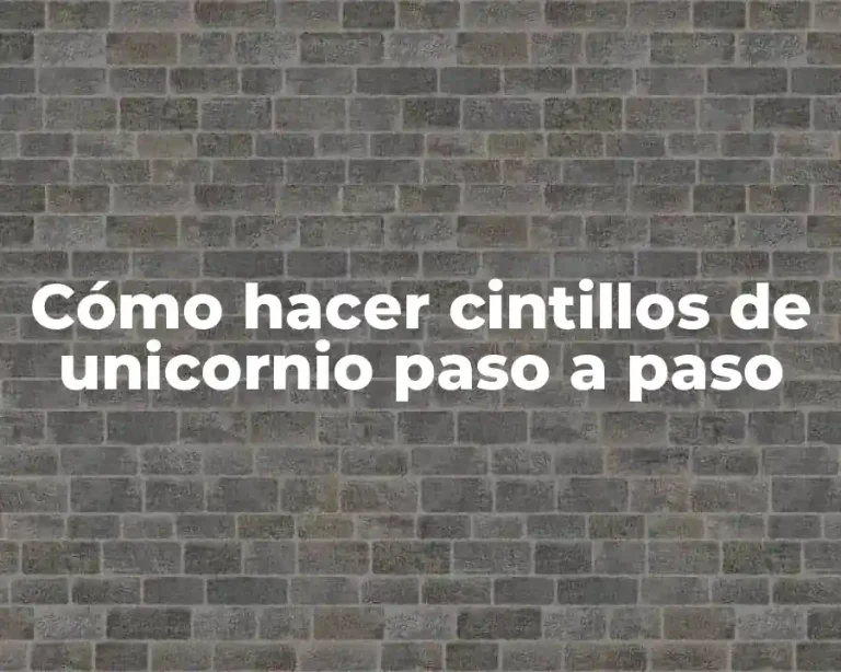 Cómo hacer cintillos de unicornio paso a paso