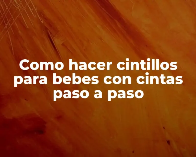 Como hacer cintillos para bebes con cintas paso a paso
