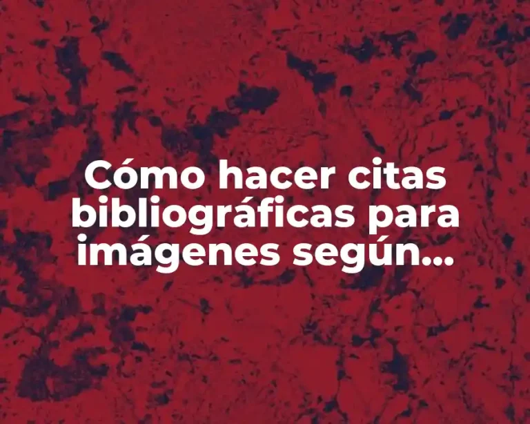 Cómo hacer citas bibliográficas para imágenes según normas ISO