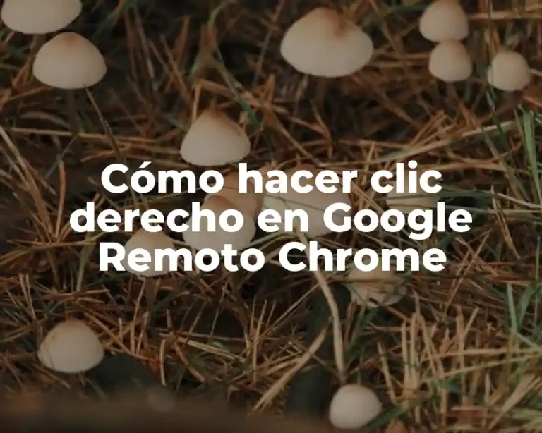 Cómo hacer clic derecho en Google Remoto Chrome