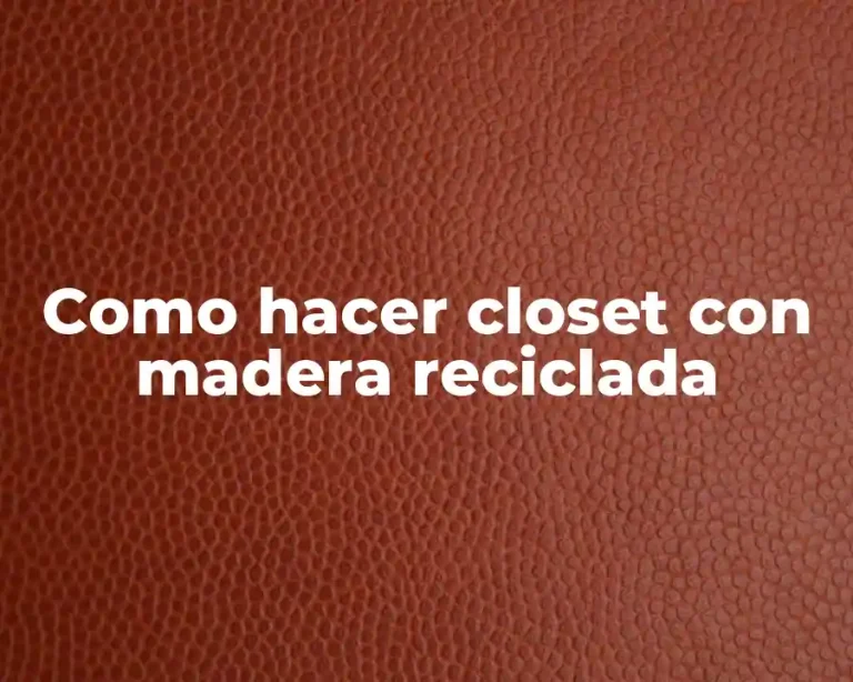Como hacer closet con madera reciclada