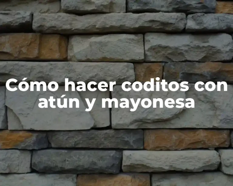 Cómo hacer coditos con atún y mayonesa