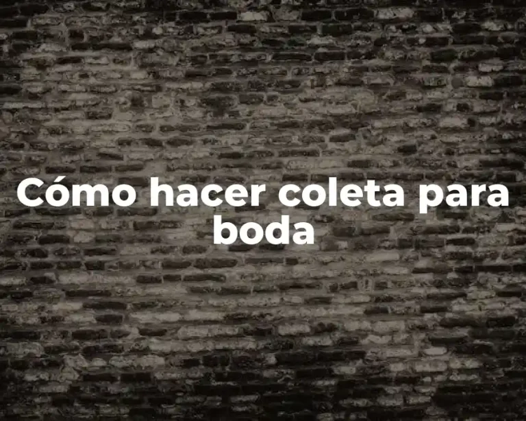 Cómo hacer coleta para boda