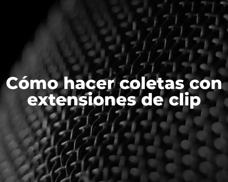 Cómo hacer coletas con extensiones de clip