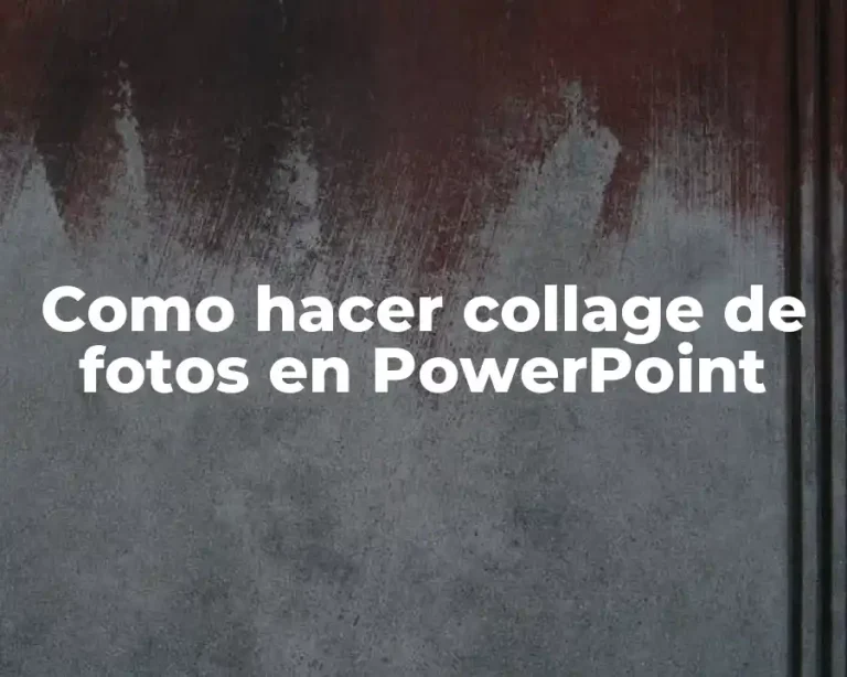 Como hacer collage de fotos en PowerPoint