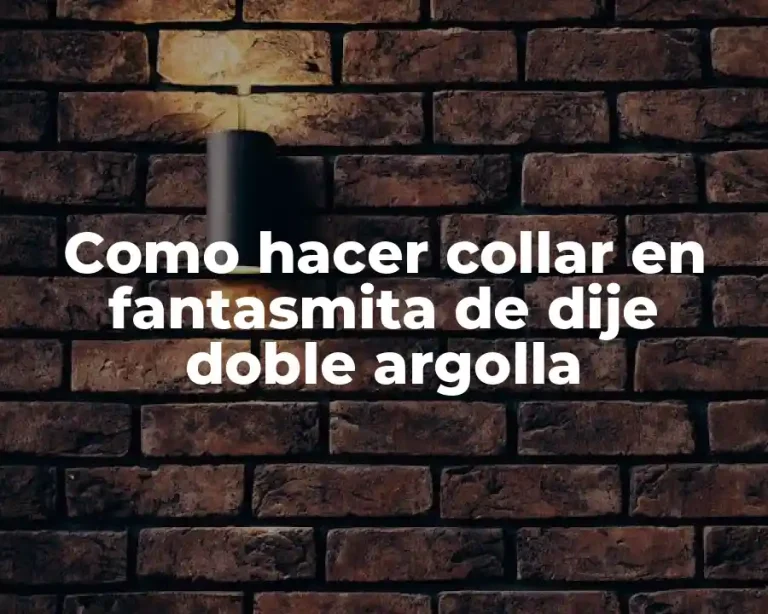 Como hacer collar en fantasmita de dije doble argolla