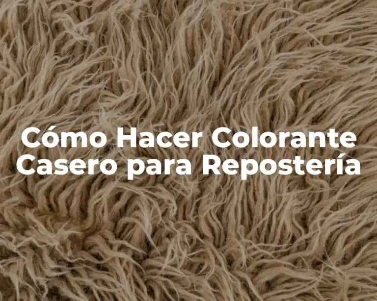 Cómo Hacer Colorante Casero para Repostería