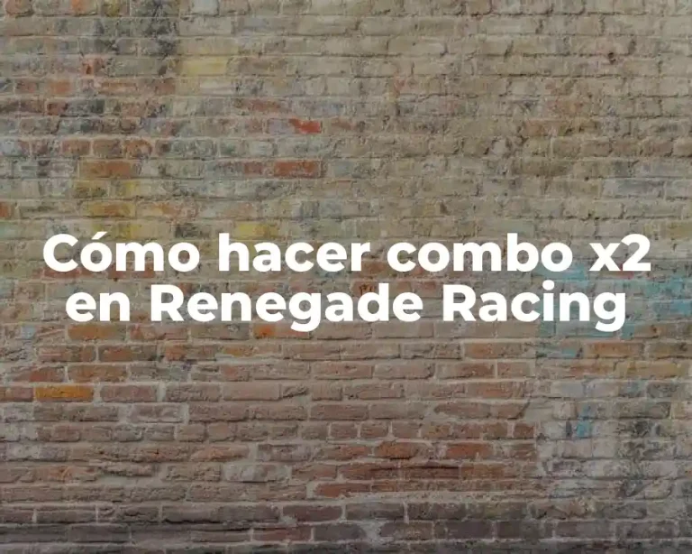 Cómo hacer combo x2 en Renegade Racing