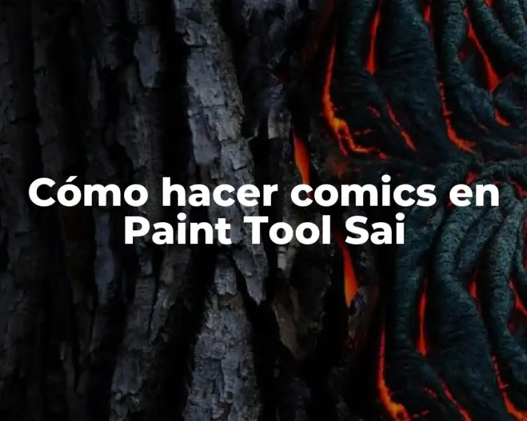 Cómo hacer comics en Paint Tool Sai