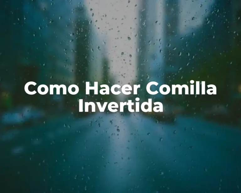 Como Hacer Comilla Invertida
