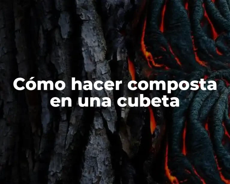 Cómo hacer composta en una cubeta