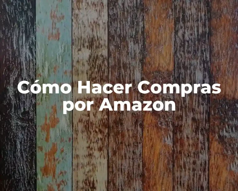 Cómo Hacer Compras por Amazon